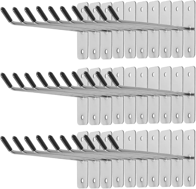 30pcs Wall Mounted Hook Heavy Duty Metal Single Hooks Home Storage Organizer by KeaJuidy