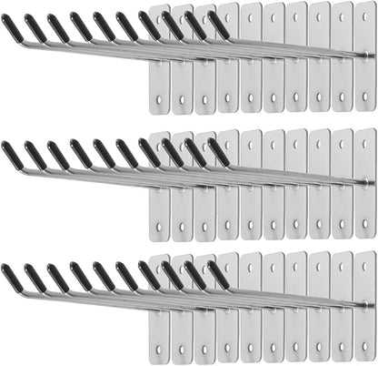 30pcs Wall Mounted Hook Heavy Duty Metal Single Hooks Home Storage Organizer by KeaJuidy