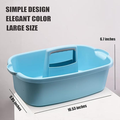 ALINK Large Plastic Shower Caddy Tote, Portable Storage Caddy Basket Organizer - Image 2