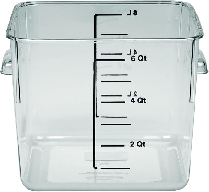 Rubbermaid Commercial Products Space Saving Square Food Storage Container 6 - Image 3