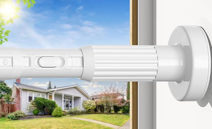AIZESI 41-144 Inch Heavy Duty White Tension Curtain Rod by AIZESITENSIONROD