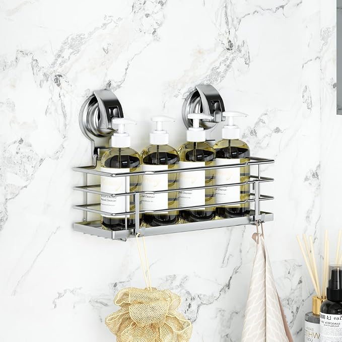 TESOT Suction Cup Shower Caddy, Shower Shelf Soap Dish - Image 2