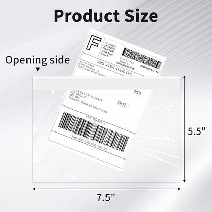 9527 Product 7.5" x 5.5" Packing List Envelope, Waterproof Top Loading Packing - Image 2