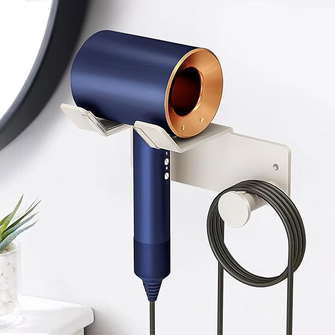 Hair Dryer Holder, HairDryer Holder Wall Mounted, Self Adhesive Blow Dryer - Image 7