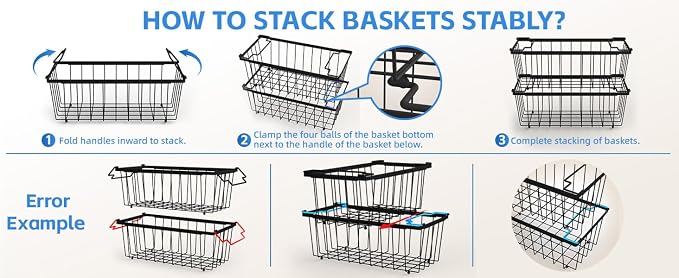 4 Pack Freezer Organizer Bins Suitable - Image 9