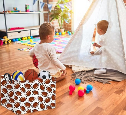 Rectangular Football Basket Kids Baby Storage Basket Cute Kids Toy Storage Bin - Image 5