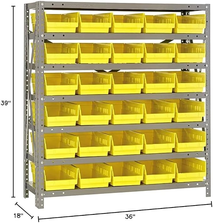 Quantum Storage Systems 1839-104YL Steel Shelving Unit - Image 2