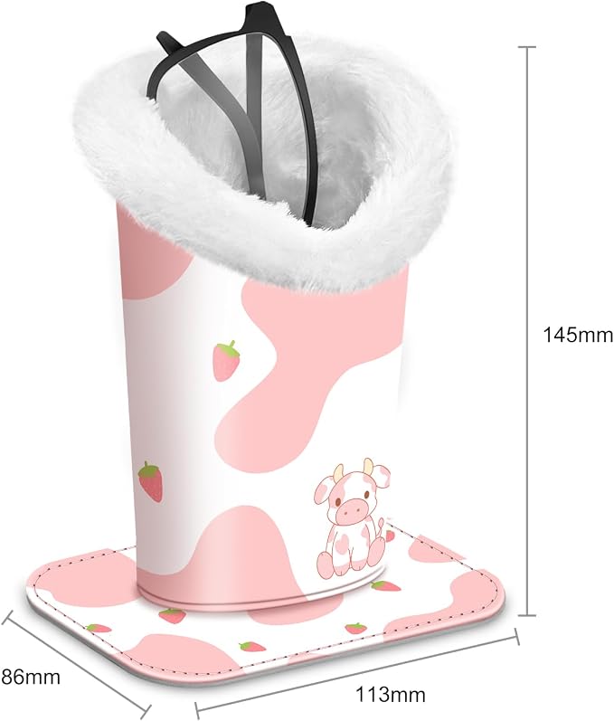 Fintie Plush Lined Eyeglasses Holder, Glasses Stand Case, Anti-scratch Glasses - Image 3