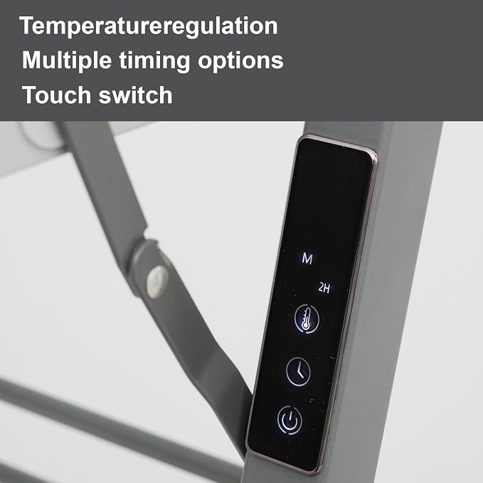 Electric Heated Clothes Drying Rack, Foldable Heated Garment Dryer - Image 7