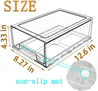 clear Drawer-Type Plastic Storage Box Bins Organizer，Family First Aid Kits - Image 2