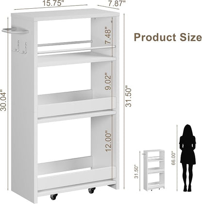 ChooChoo 4-Tier Slim Storage Cart - Image 7