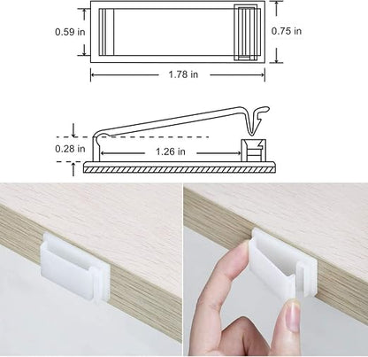 50Pcs Self Adhesive Cable Management Clips, Cable Organizers Wire Clips Cord - Image 3