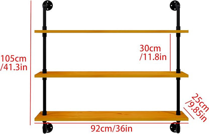 HDDFER Industrial Pipe Wall Shelves - Image 3