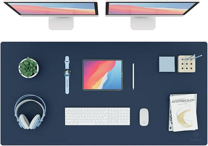K KNODEL Large Office Leather Desk Mat, Mouse and Keyboard Pad, Computer and by K+KNODEL