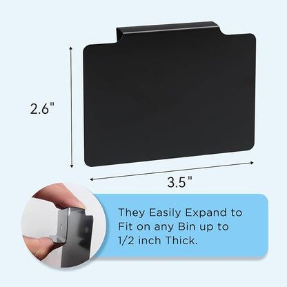Metal Clip on Pantry Labels for Storage Bins - Image 7