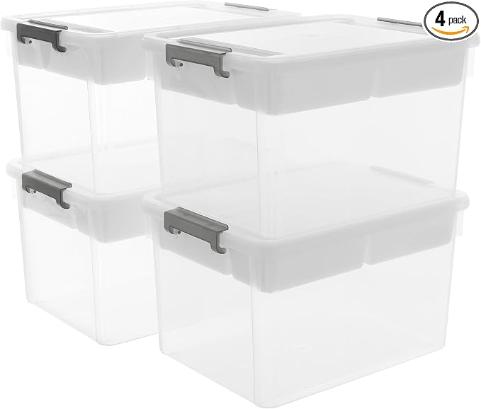 Citylife 32 QT Plastic Storage Bins by Anywish