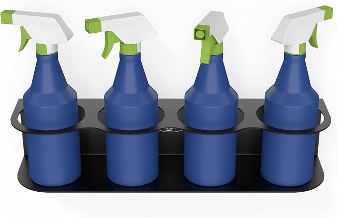 Koova 4 All-Purpose Spray Bottle Holder | Easy Install Wall Mount Hardware - Image 8