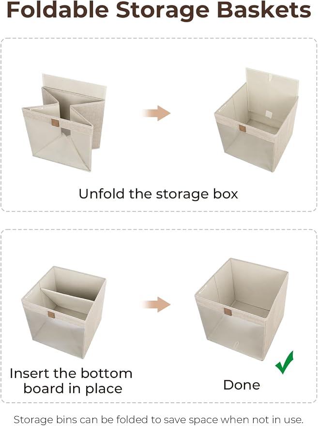 StorageWorks 13x13 Storage Cubes, Closet Storage Bins - Image 7