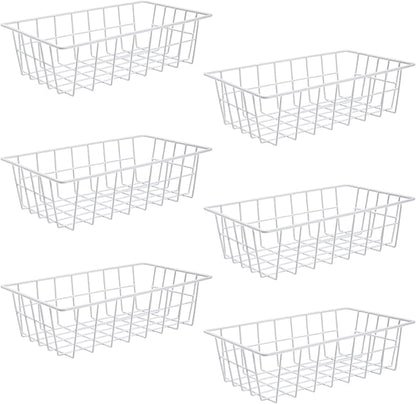 Orgneas Freezer Organizer Bins Metal Wire Storage Baskets by Orgneas