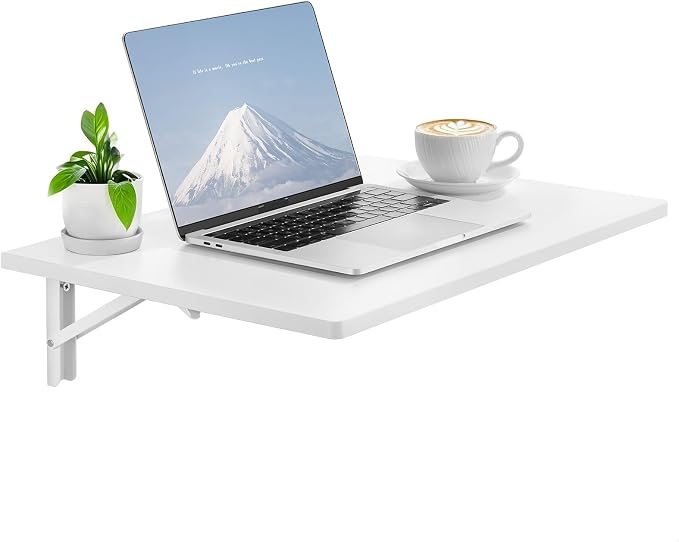 VEVOR Wall Mounted Folding Table, 23.6 x 15.7 inches Wall Mount Table, Floating by VEVOR