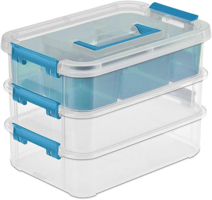 STERILITE Layer Stack & Carry Box, 10-5/8-Inch by Sterilite