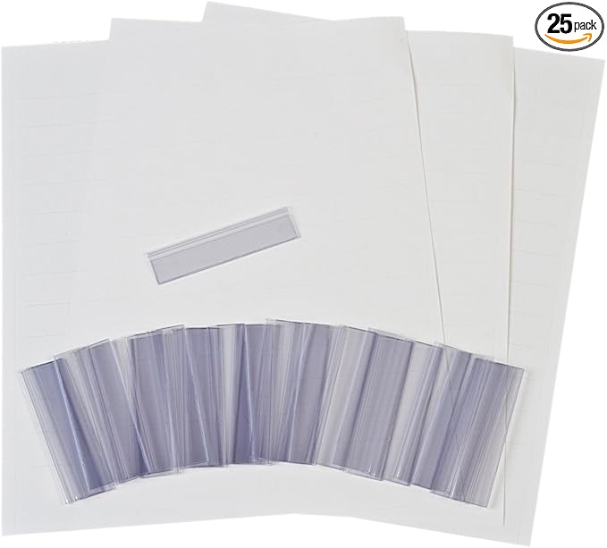 Akro-Mils 29300 Clear Protective Plastic Label Holder and Labels by Akro-Mils