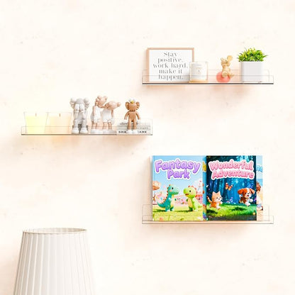 Yieach 4 Pack 15" Acrylic Shelves - Image 2