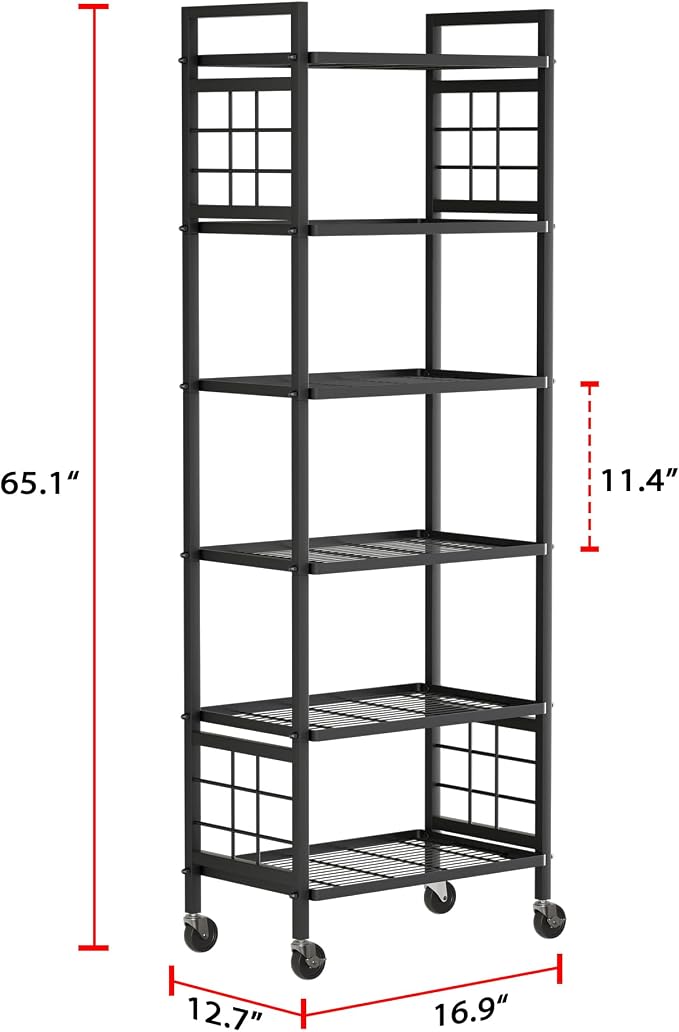 GIOTORENT 6-Wire Standing Storage Shelf - Image 3