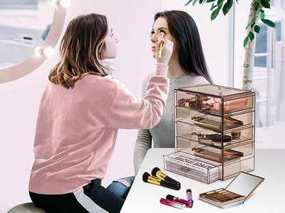 Sorbus Acrylic Clear Makeup Organizer - Image 6