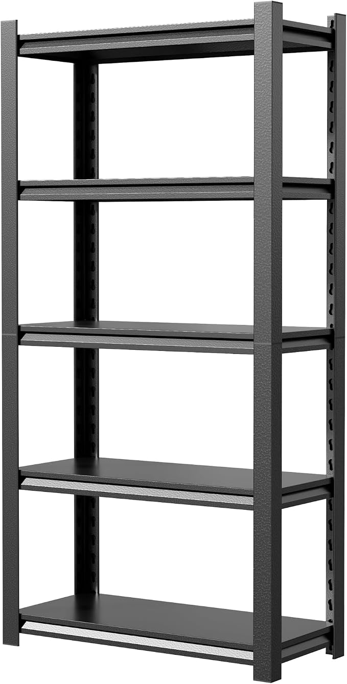 JHYKHG 72" H Storage Shelves, 5-Tier Heavy Duty Garage Shelving, Adjustable - Image 9