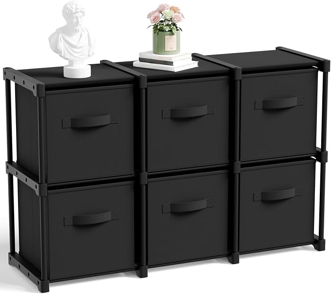 Briwooody 6 Cube Storage Organizer Bins by Briwooody