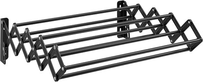 SONGMICS Clothes Drying Rack, Wall-Mounted Drying Rack Clothing, Small by Unknown