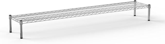 14" Deep x 72" Wide x 8" Height 1-Tier Wire Shelving Kit | NSF Commercial by Regal+Altair