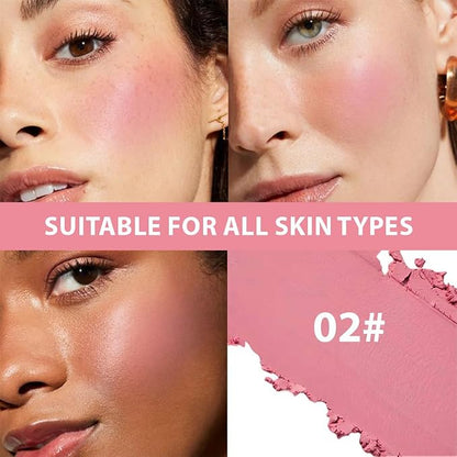 Powder Matte Blush Cheeks Face Makeup - Image 3