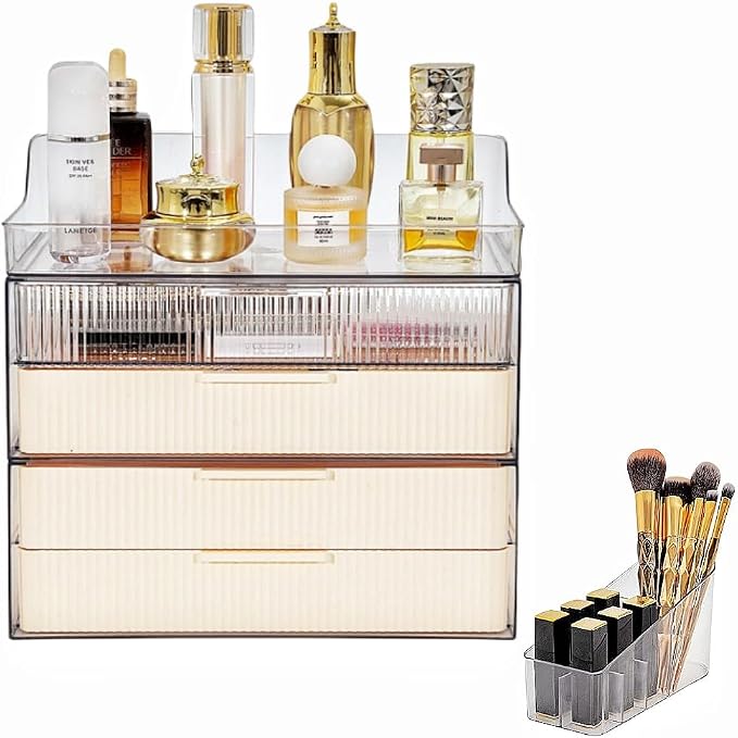 Makeup Organizer Countertop Large Cosmetic Display Cases Cosmetic Organizer by PLINJOY