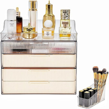 Makeup Organizer Countertop Large Cosmetic Display Cases Cosmetic Organizer by PLINJOY