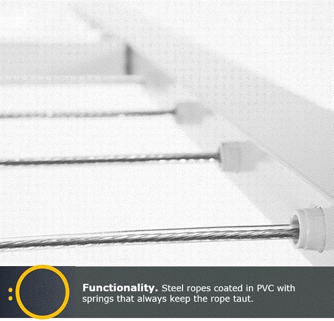 Ceiling Mounted Pulley Drying Rack – Aluminum Clothesline - Image 6