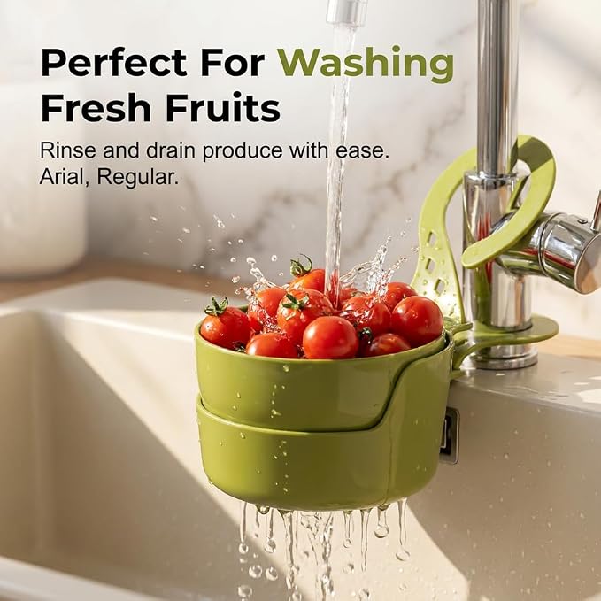 Upgraded Foldable Kitchen Sink Strainer, Sink Drain Strainer Self-Cleaning - Image 2