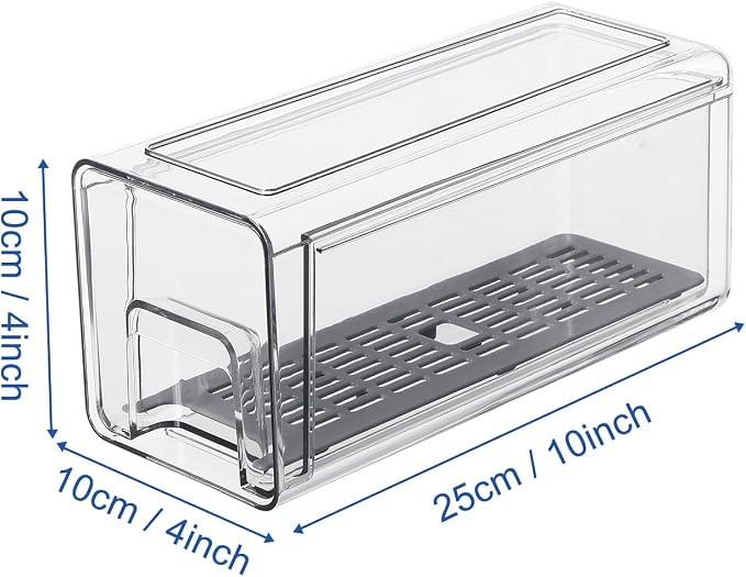 Plastic Clear Fridge Storage Organizer - Image 2