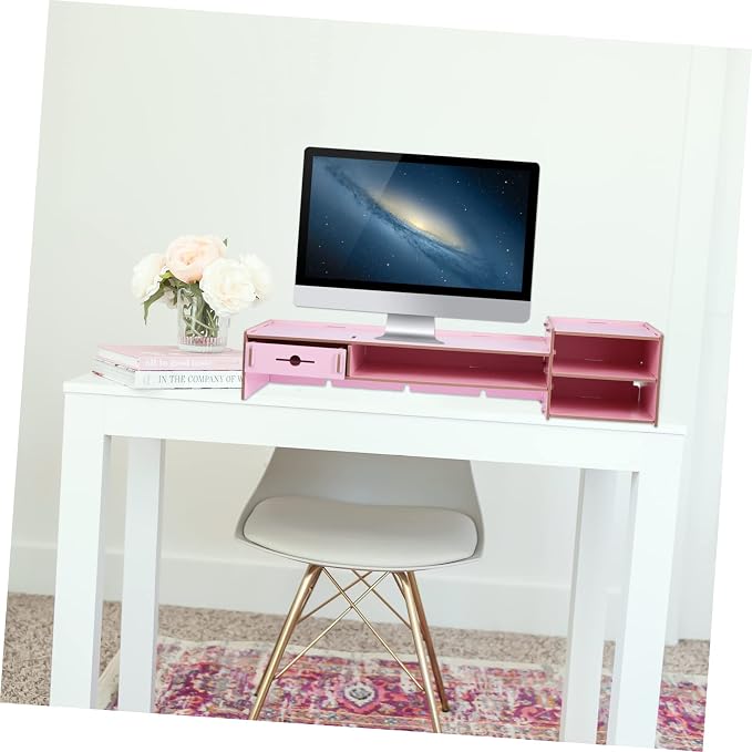 Angoily Creative Pink Monitor Riser Stand - Image 8
