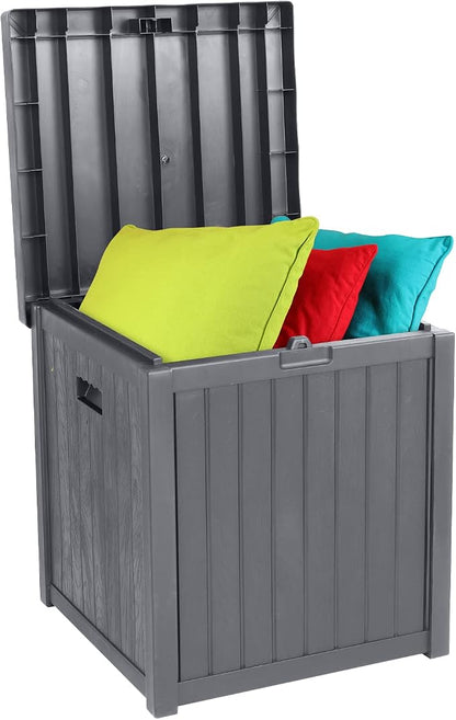 VINGLI 51 Gallon Medium Deck Box Organization, Resin Storage Box by VINGLI