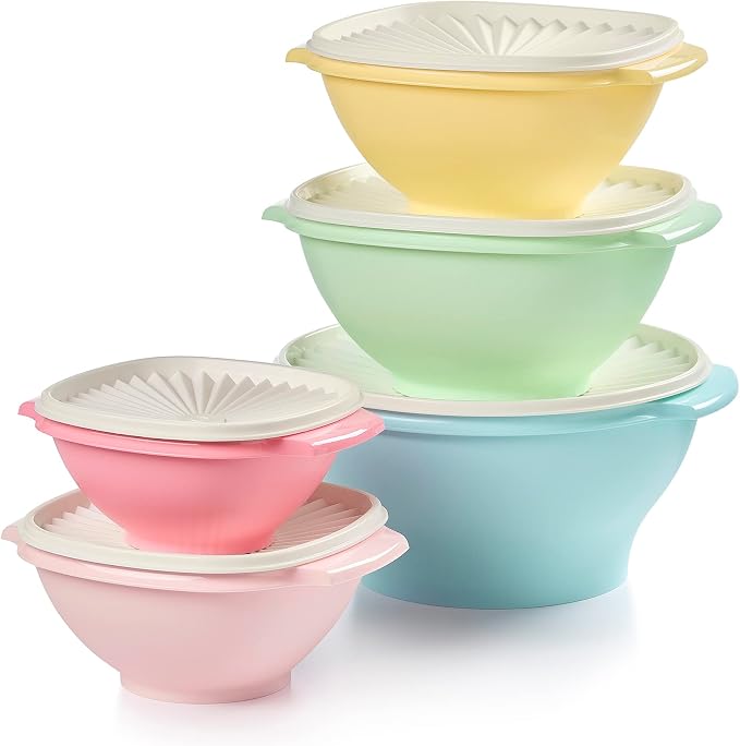 Tupperware Heritage Collection, 10 Piece Food Storage Container Set in Vintage by Tupperware