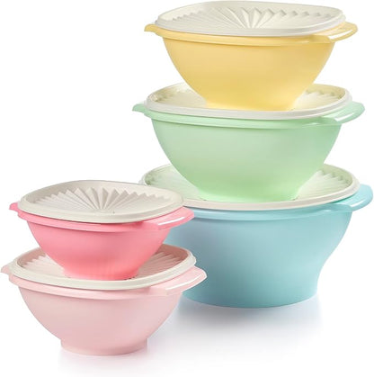 Tupperware Heritage Collection, 10 Piece Food Storage Container Set in Vintage by Tupperware