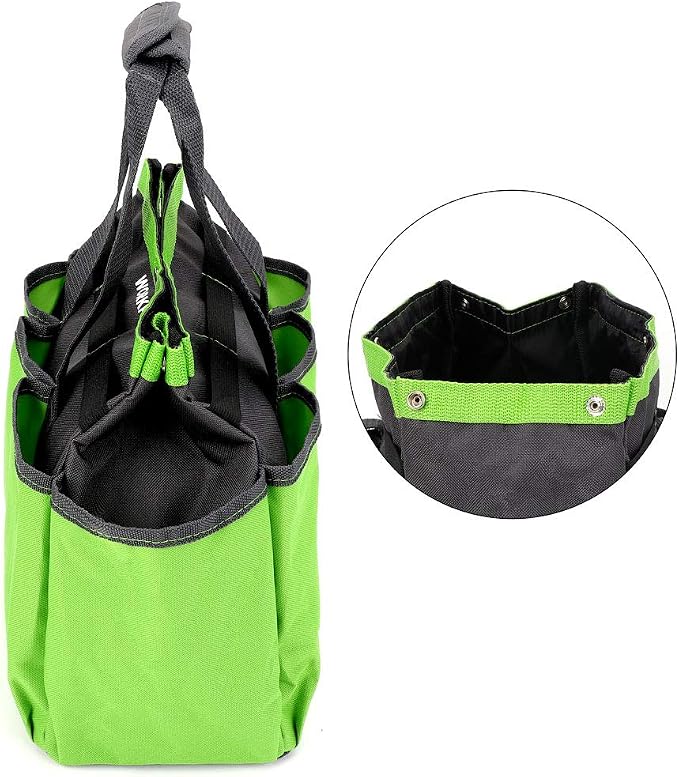 WORKPRO Garden Tool Bag, 8 Pockets Gardening Bag, Heavy Duty Oxford Garden Tote - Image 5