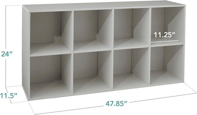 Best Choice Products Kids Bookcase 8-Cube Storage Organizer, 11in Shelf Opening - Image 2