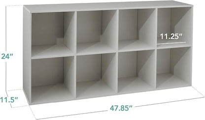 Best Choice Products Kids Bookcase 8-Cube Storage Organizer, 11in Shelf Opening - Image 2