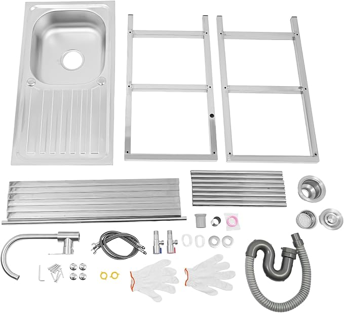 30" Stainless Steel Sink Kitchen Utility Sink - Image 9