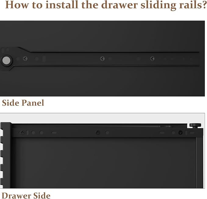 RoyalCraft Black 6 Drawer Dresser Set of 2, Fluted Modern Wood Dresser - Image 3