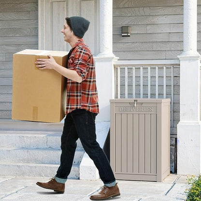 DRATO 48 Gallon Package Delivery Box, Large Lockable Storage Box, Double-Wall - Image 7