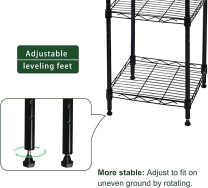 5-Wire Shelving Adjustable Shelves, Standing Storage Shelf - Image 6